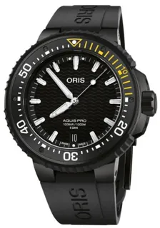 Oris Aquis 01 400 7767 7754-07 426 64BTEB Titanium and Black DLC Black