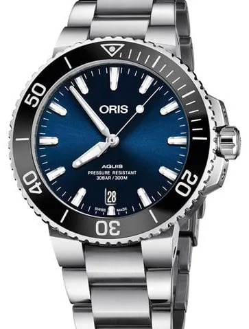 Oris Aquis 01 733 7732 4135-07 8 21 05PEB 39.5mm Stainless steel Blue