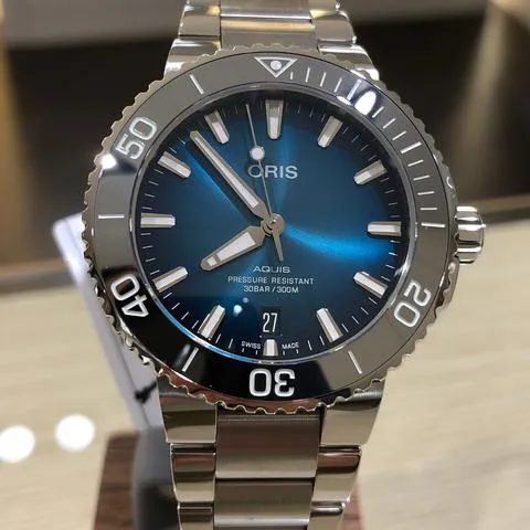 Oris Aquis 01 733 7732 4155-07 8 21 05PEB 39.5mm Stainless steel Blue