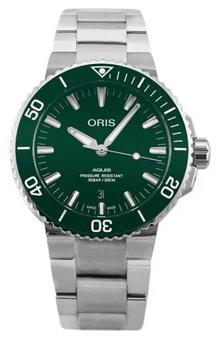 Oris Aquis Date 01 733 7730 4157-07 8 24 05PEB 43.5mm Stainless steel Green