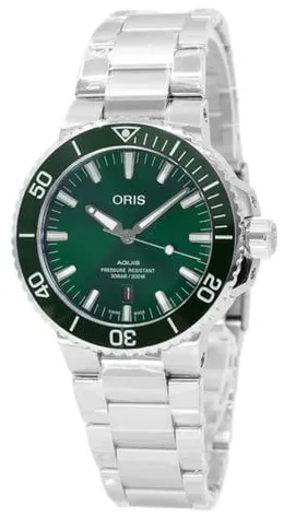 Oris Aquis Date 01 733 7730 4157-07 8 24 05PEB 43.5mm Stainless steel Green