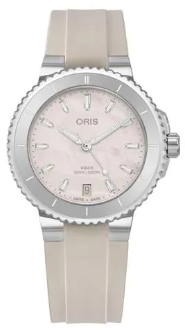 Oris Aquis 01 733 7792 4151-07 4 19 61FC 36.5mm Stainless steel White