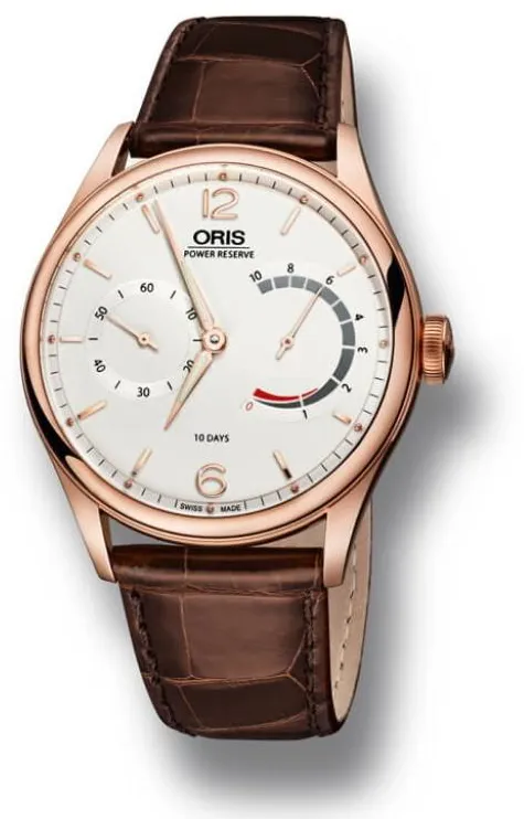 Oris Artelier 01 110 7700 6081-Set LS 43mm Rose gold Silver