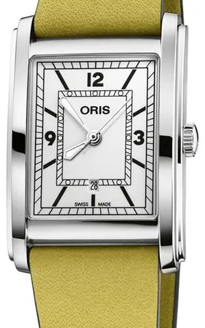 Oris Rectangular 01 561 7783 4061-07 5 19 15 25.5mm Stainless steel White