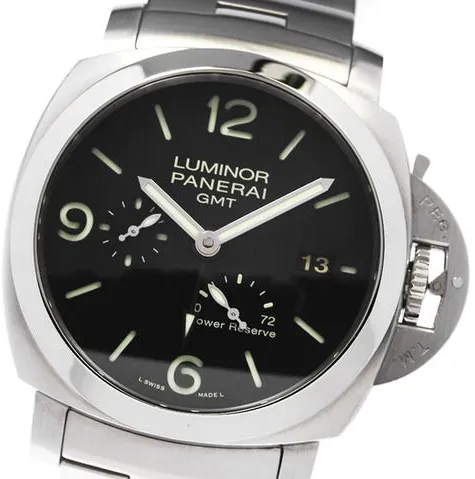 Panerai Luminor 1950 3 Days GMT Power  PAM 00347 45mm Stainless steel Black