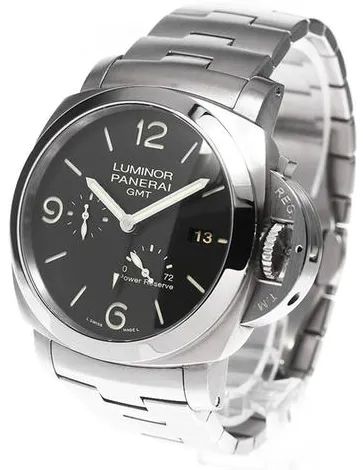 Panerai Luminor 1950 3 Days GMT Power  PAM 00347 45mm Stainless steel Black 2