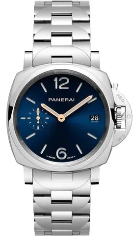 Panerai Luminor Marina PAM 01123 38mm Stainless steel Blue