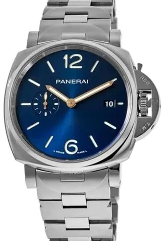 Panerai Luminor Marina PAM 01124 42mm Stainless steel Blue