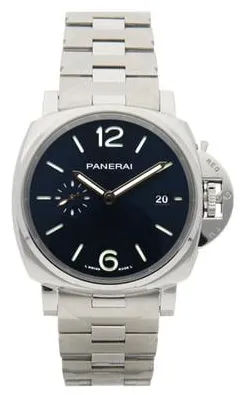 Panerai Luminor Marina PAM 01124 42mm Stainless steel Blue