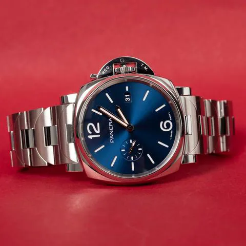 Panerai Luminor Marina PAM 01124 42mm Stainless steel Blue 1