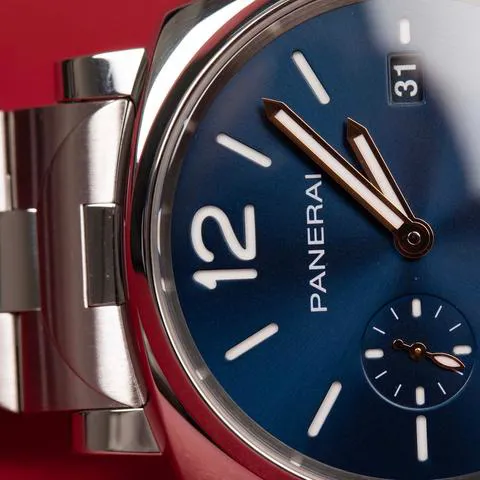 Panerai Luminor Marina PAM 01124 42mm Stainless steel Blue 4