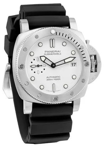 Panerai Submersible PAM02223 42mm Stainless steel White 6