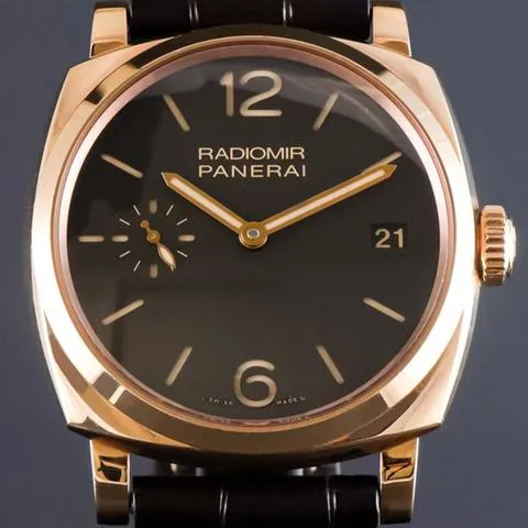 Panerai Radiomir 1940 PAM 00515 47mm Rose gold Brown