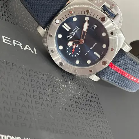 Panerai Submersible PAM 01391 44mm Stainless steel Blue