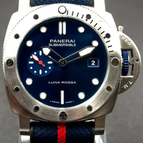 Panerai Submersible PAM 01391 44mm Stainless steel Blue