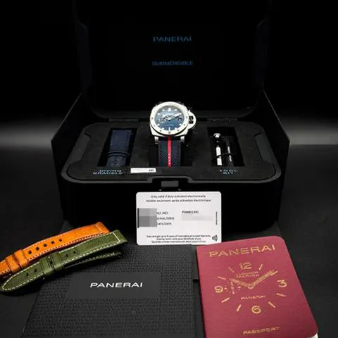 Panerai Submersible PAM 01391 44mm Stainless steel Blue 13