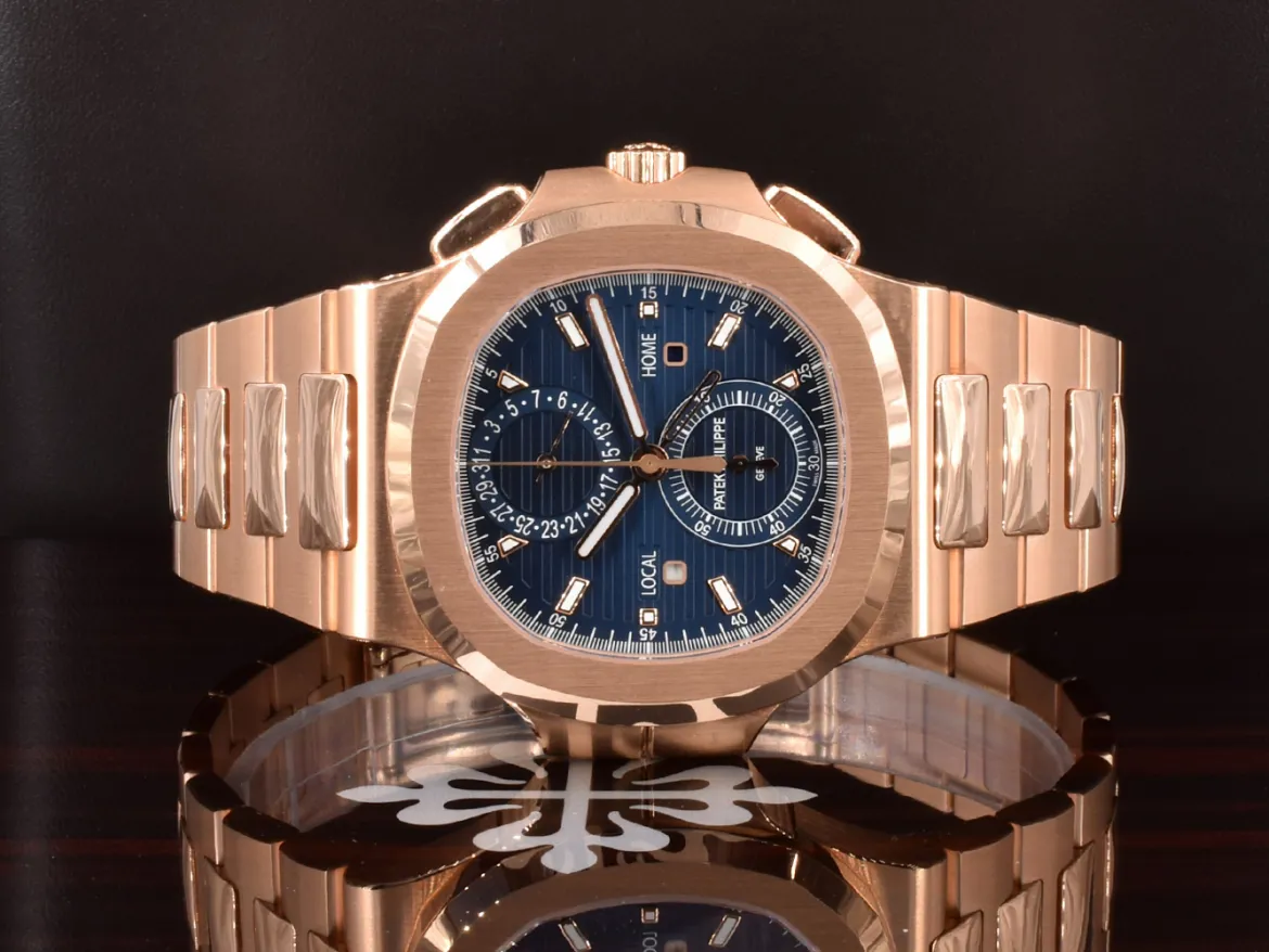 Patek Philippe Nautilus 5990/1R-001 40.5mm Rose gold Blue 10