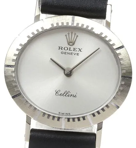 Rolex Cellini 4081 25mm White gold Silver