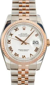 Rolex Datejust 116231 36mm Stainless steel White