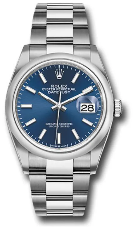 Rolex Datejust 36 126200 36mm Stainless steel Blue