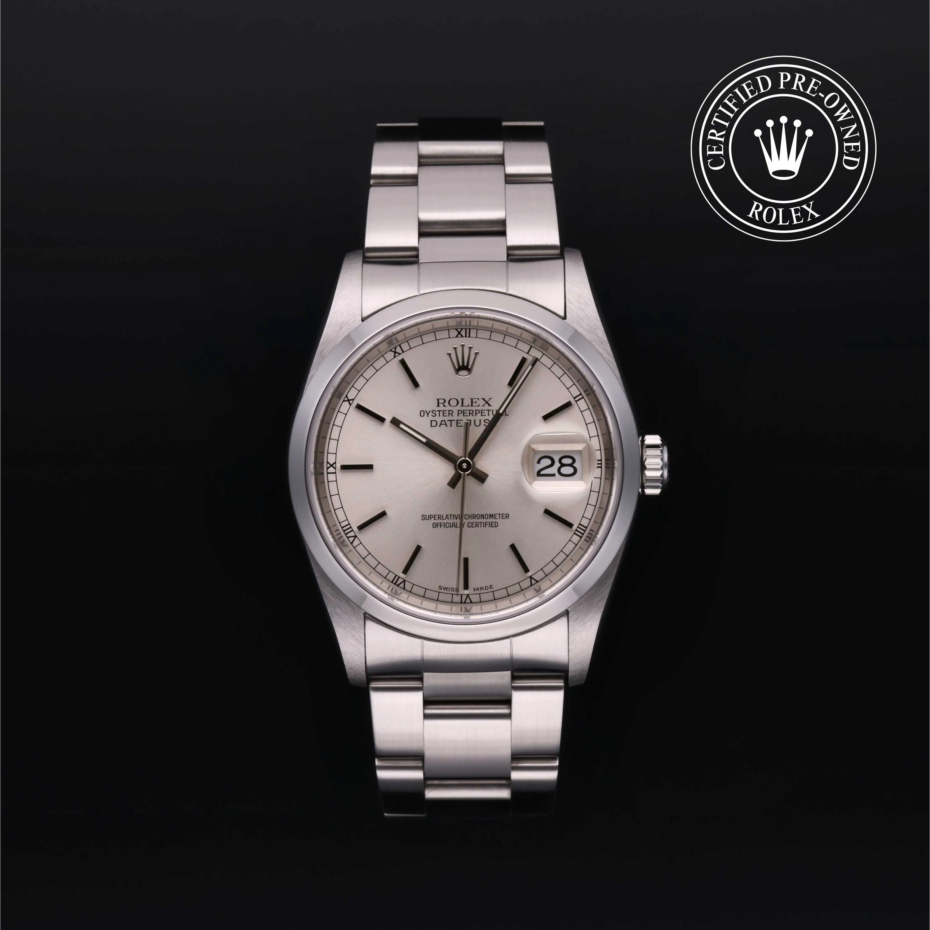 Rolex Datejust 36 16200 36mm Stainless steel Silver