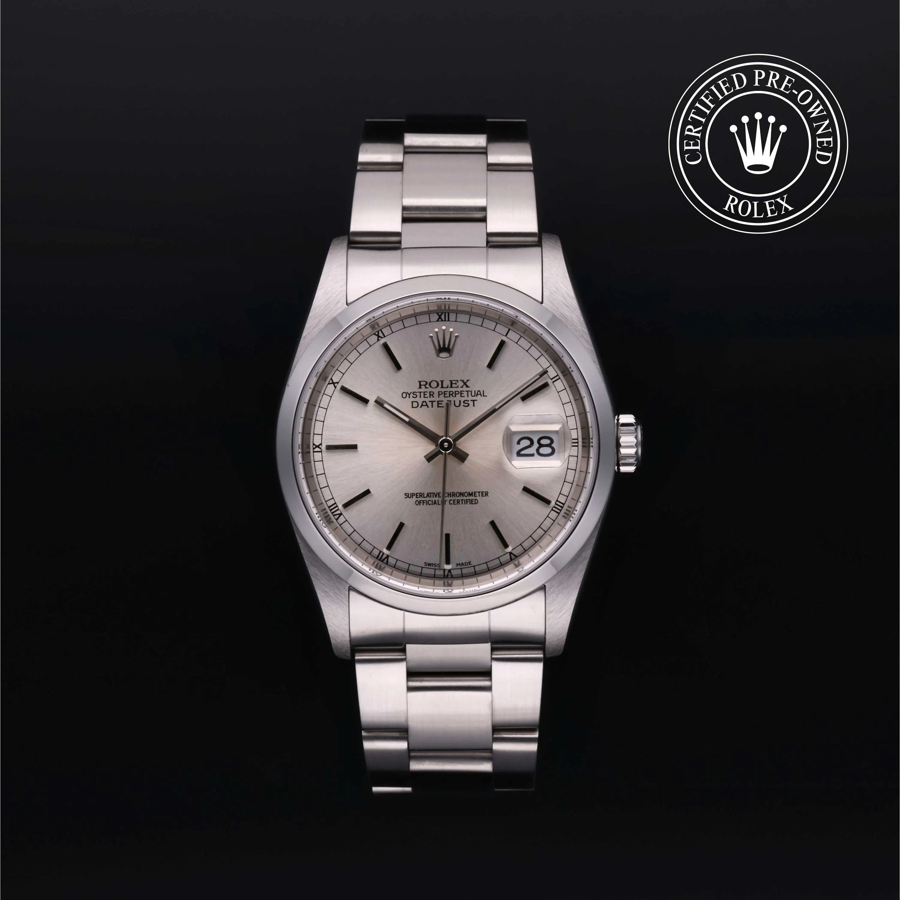 Rolex Datejust 36 16200 36mm Stainless steel Silver