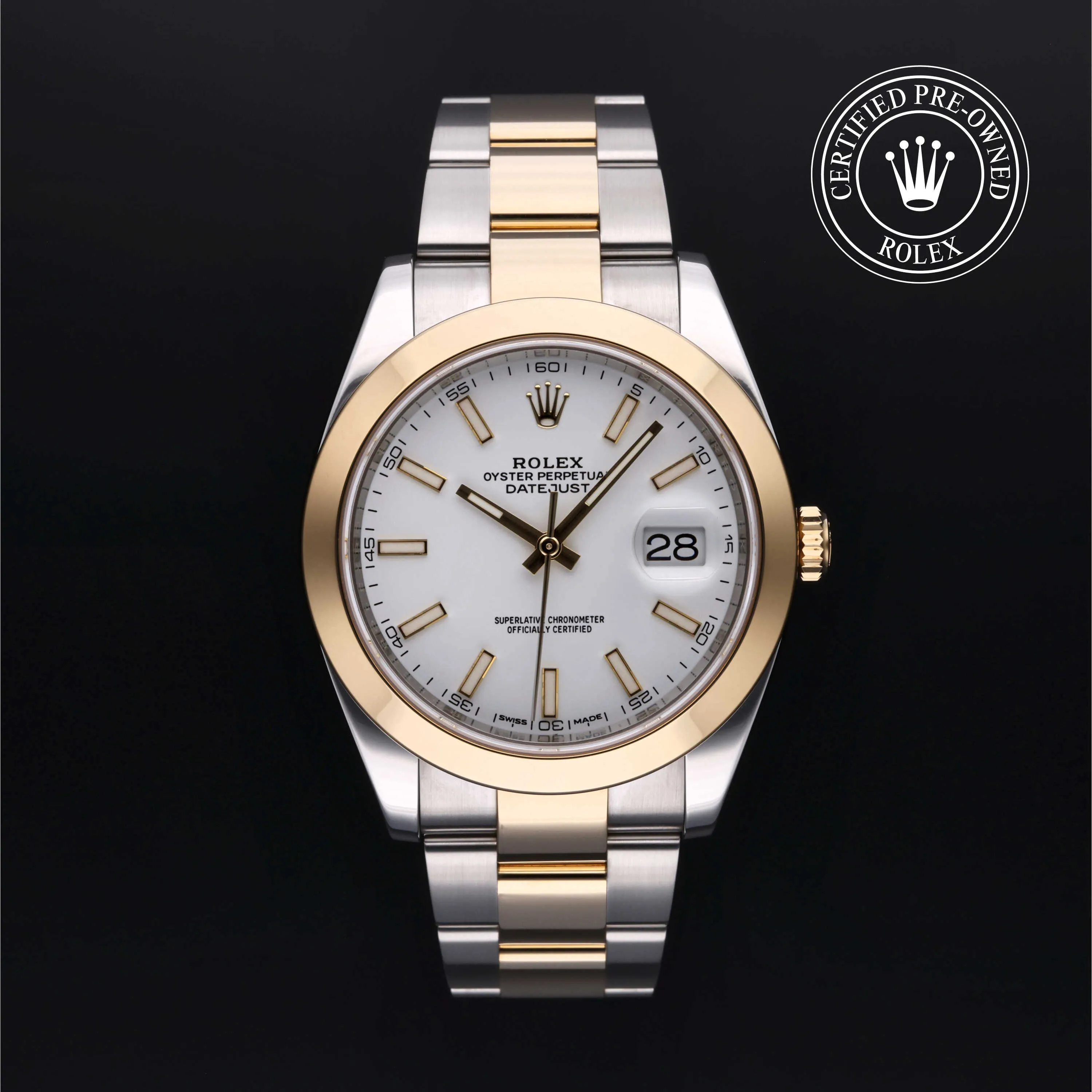 Rolex Datejust 41 126303 41mm Yellow gold and Stainless steel White