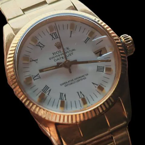 Rolex Datejust 6627 31mm Yellow gold White