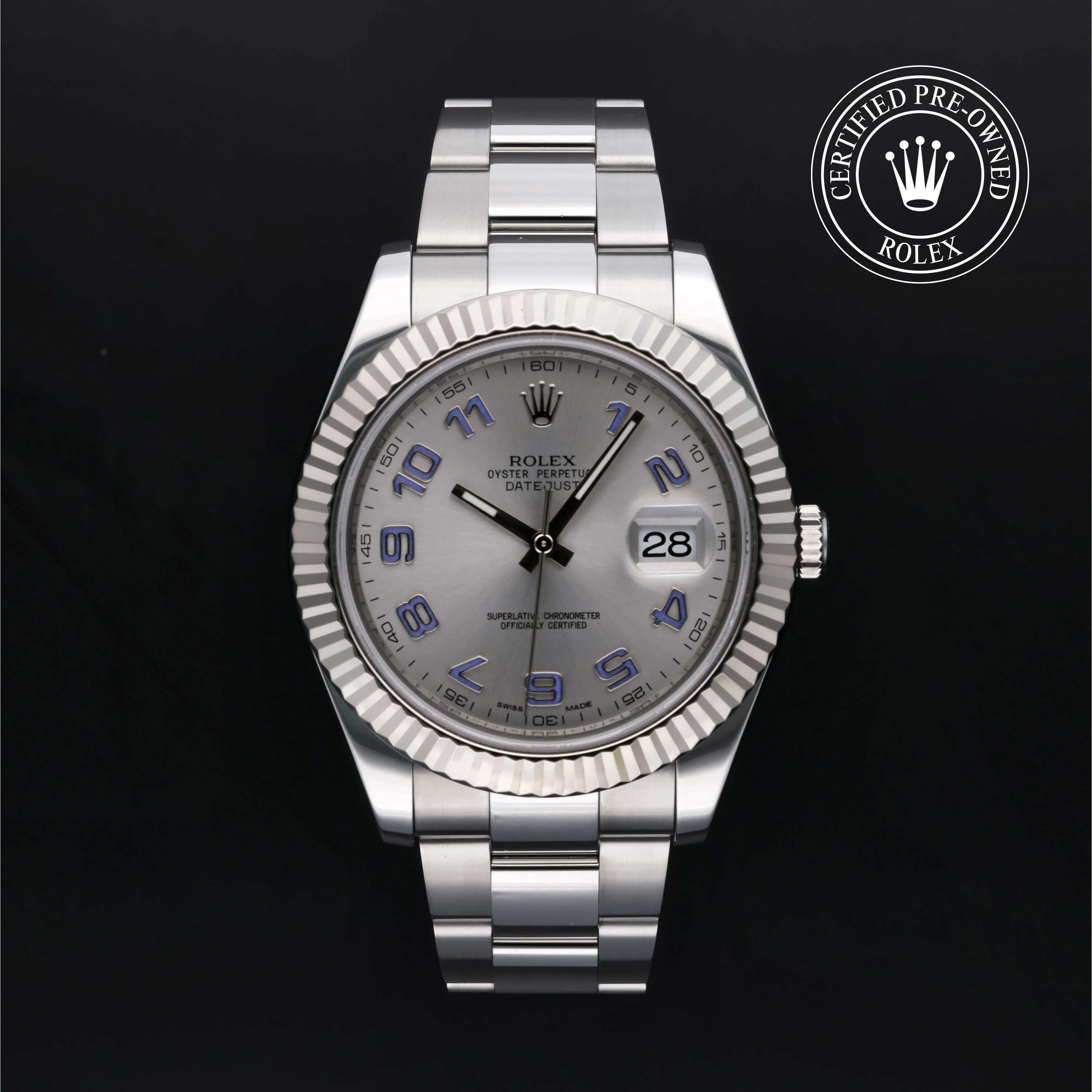 Rolex Datejust II 116334 41mm White gold and Stainless steel Gray