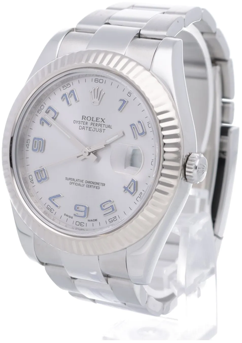 Rolex Datejust II 116334 41mm Steel & white gold White 2