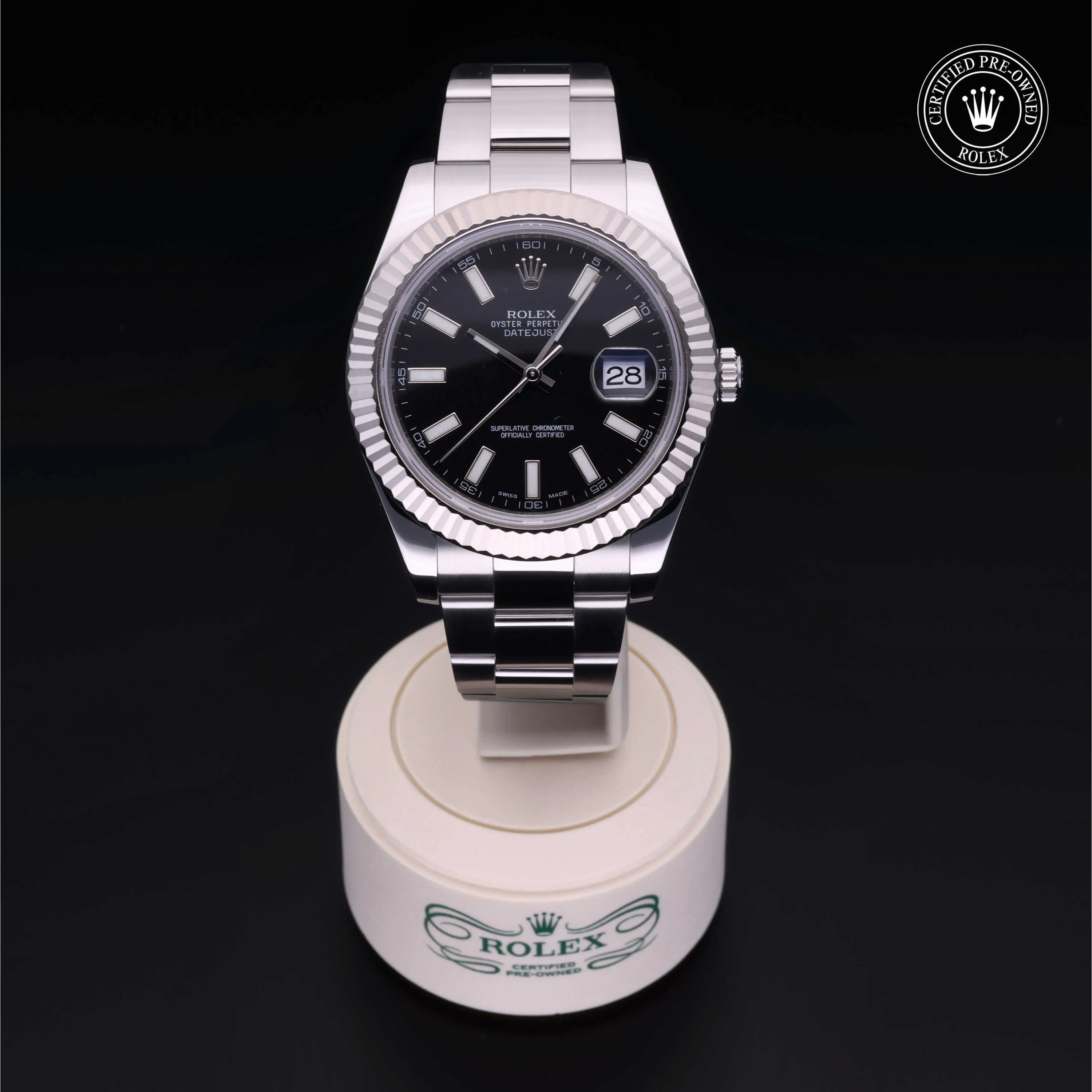 Rolex Datejust II 116334 41mm White gold and Oystersteel Black 1