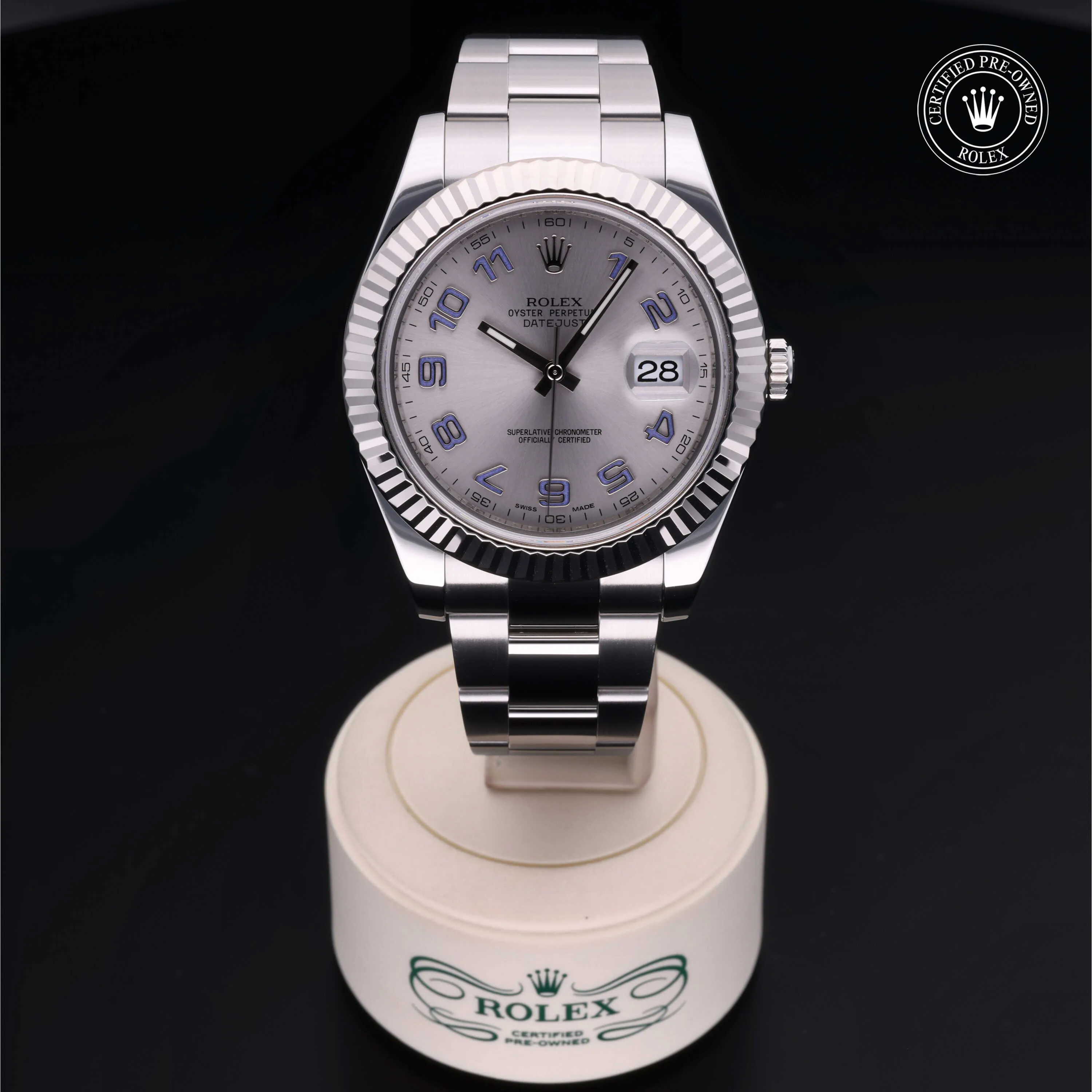 Rolex Datejust II 116334 41mm White gold and Diamond Gray 1