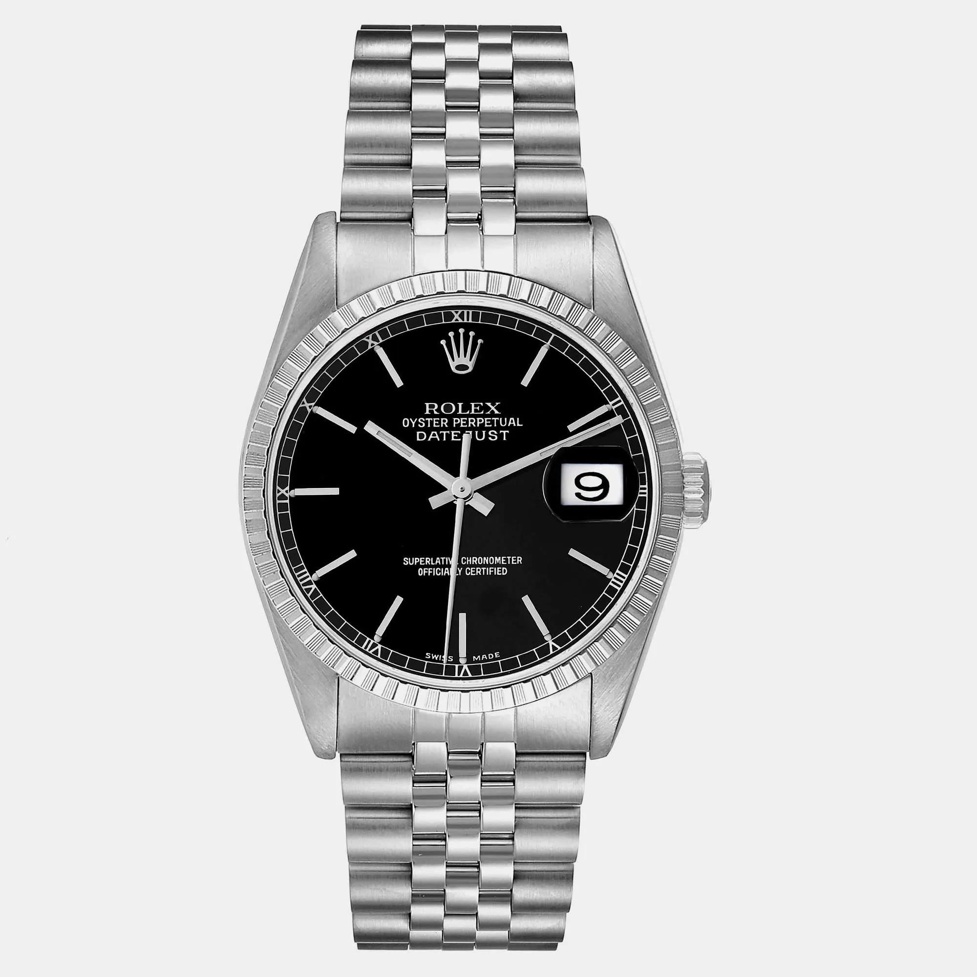 Rolex Datejust 36mm Stainless steel Black