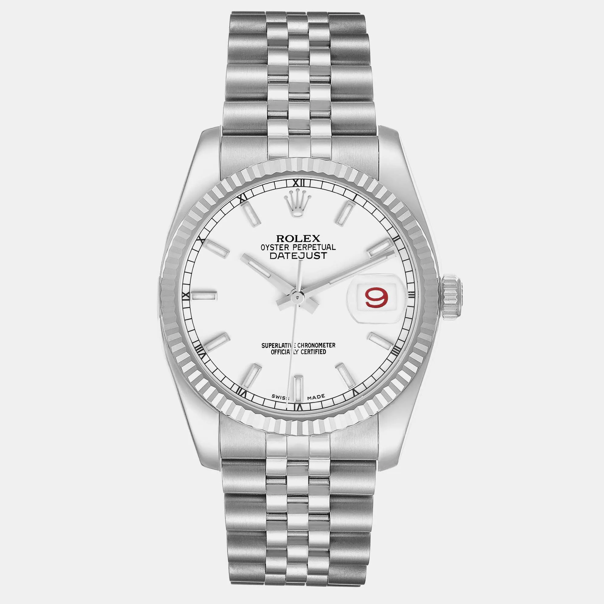 Rolex Datejust 36mm White gold and diamond-set