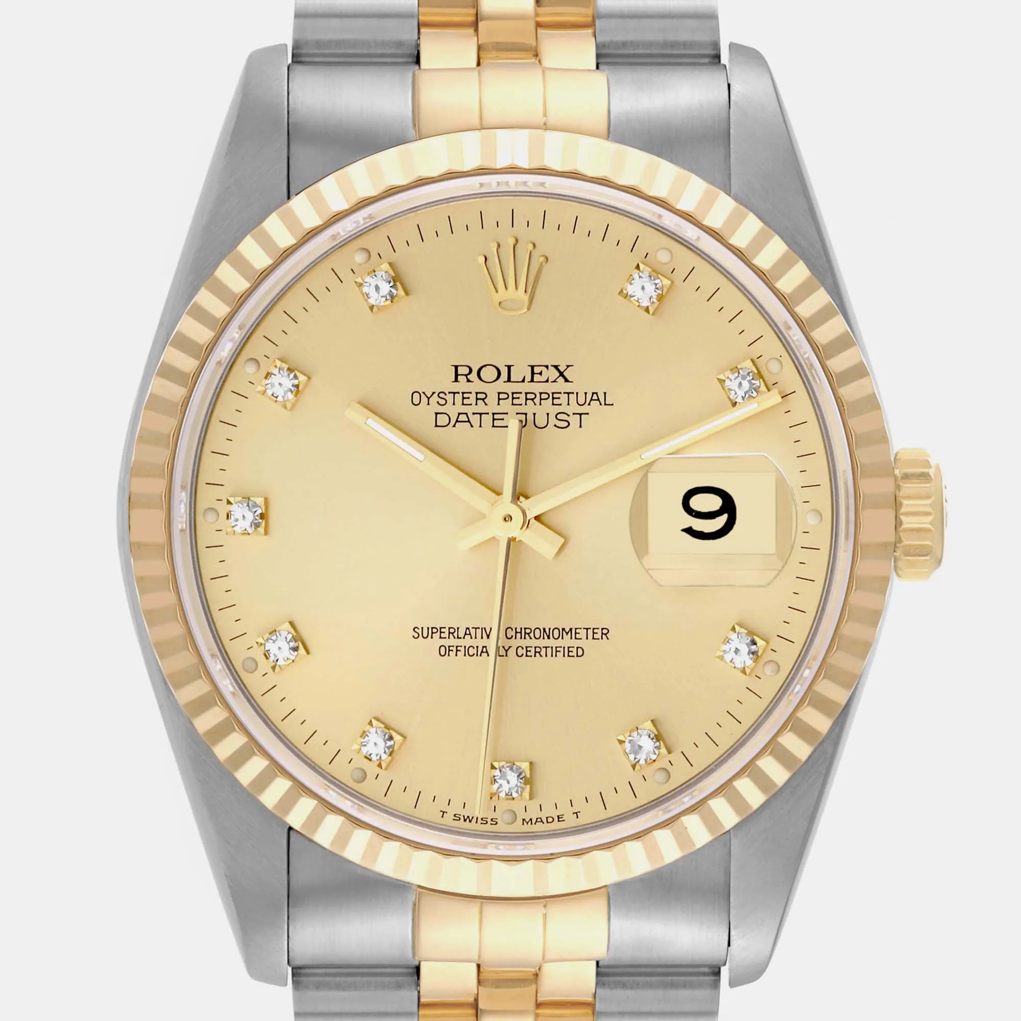 Rolex Datejust 36mm Yellow gold and stainless steel Champagne 2