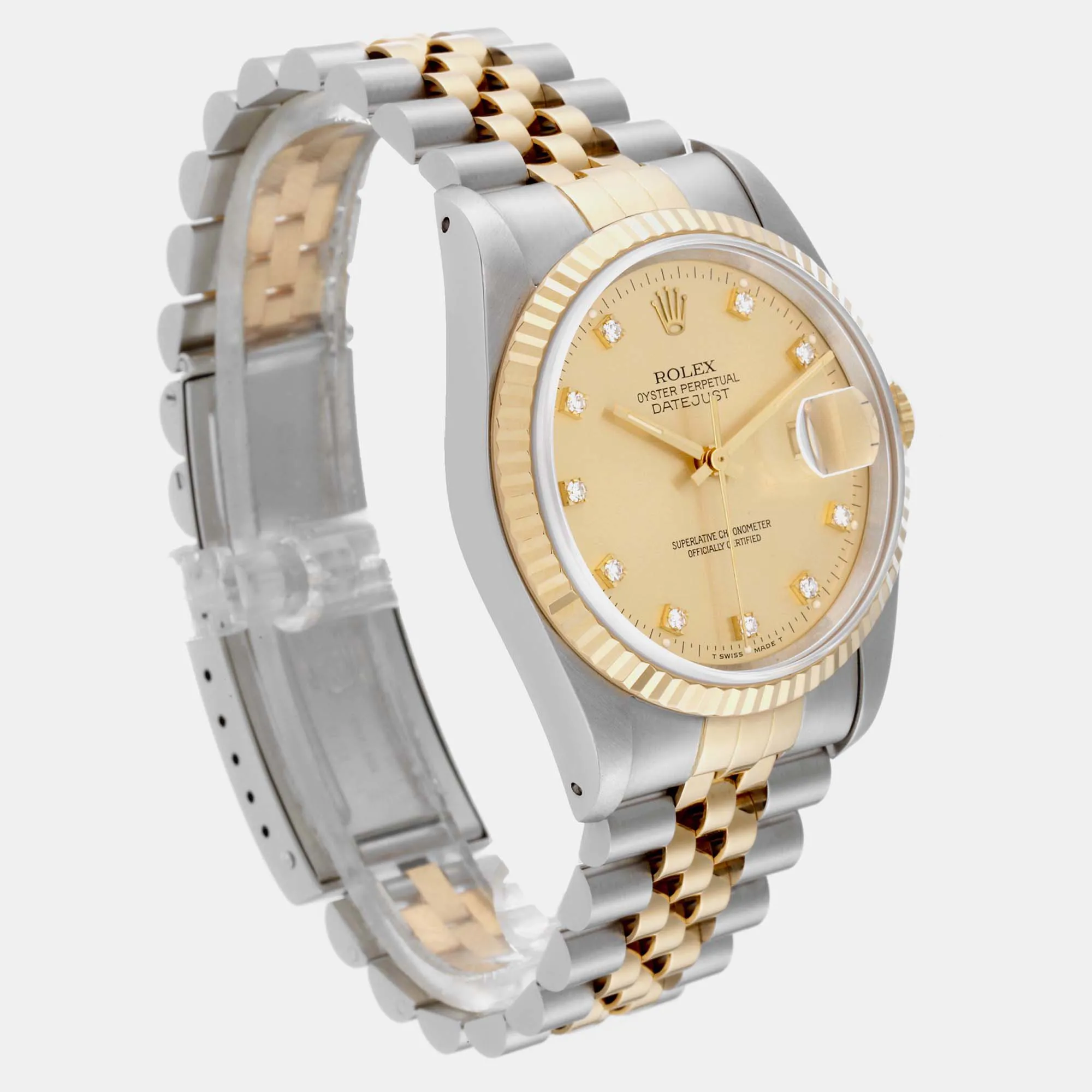 Rolex Datejust 36mm Yellow gold and stainless steel Champagne 4