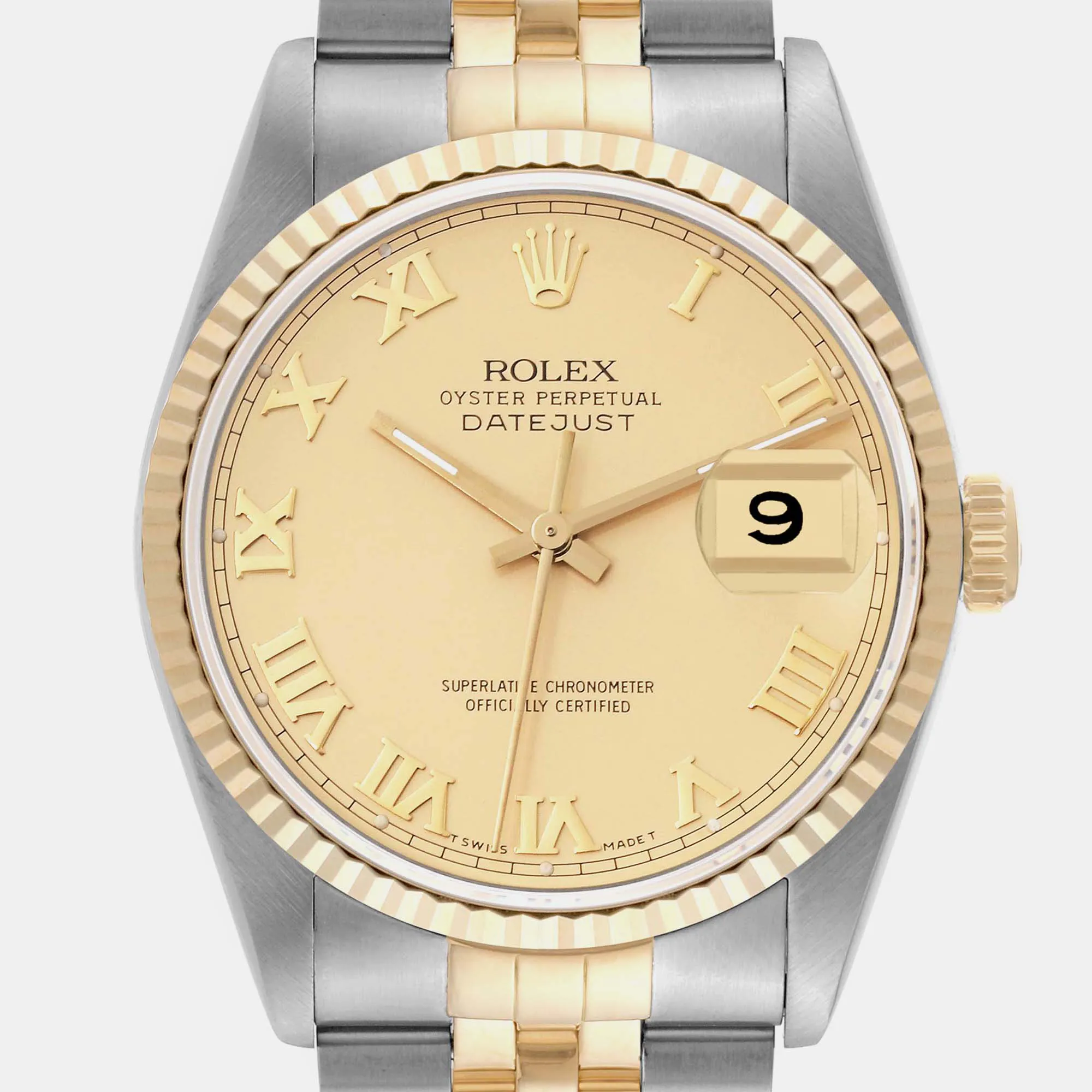 Rolex Datejust 36mm Yellow gold and stainless steel Champagne 4
