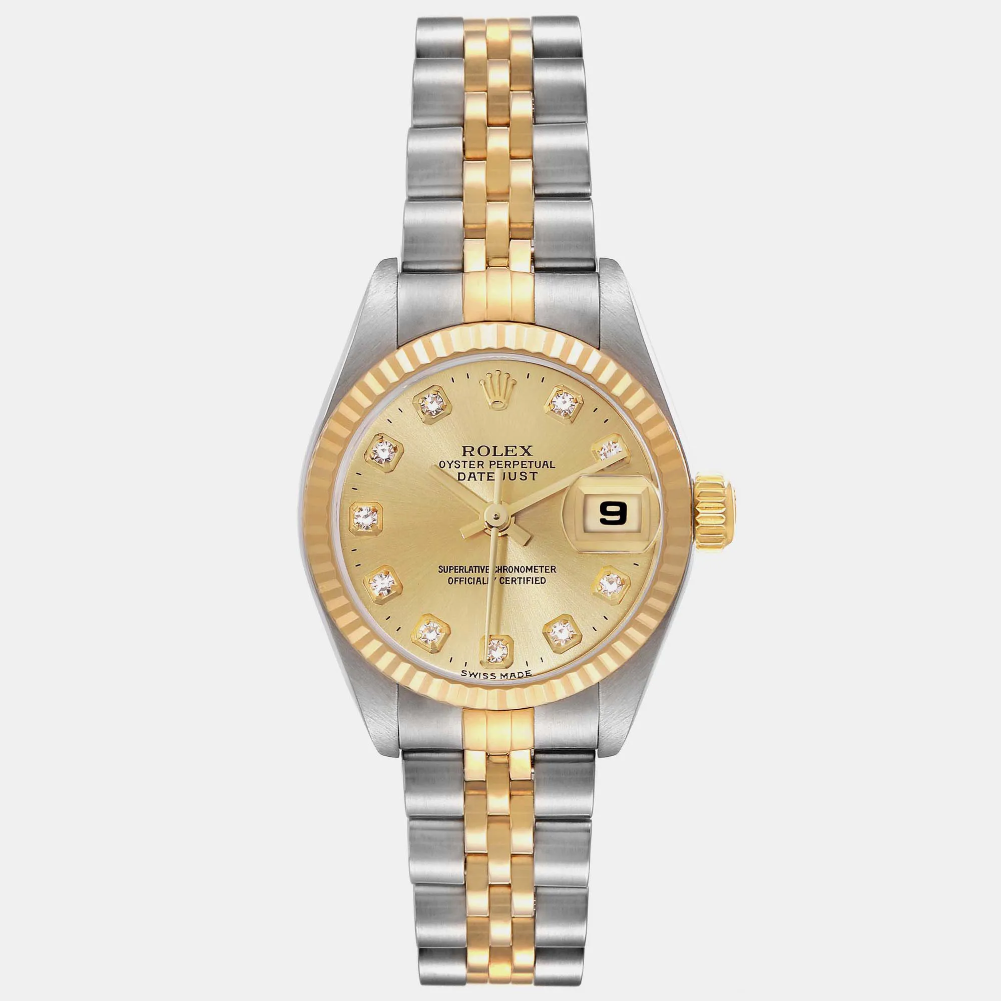 Rolex Datejust 26mm Yellow gold and stainless steel Champagne