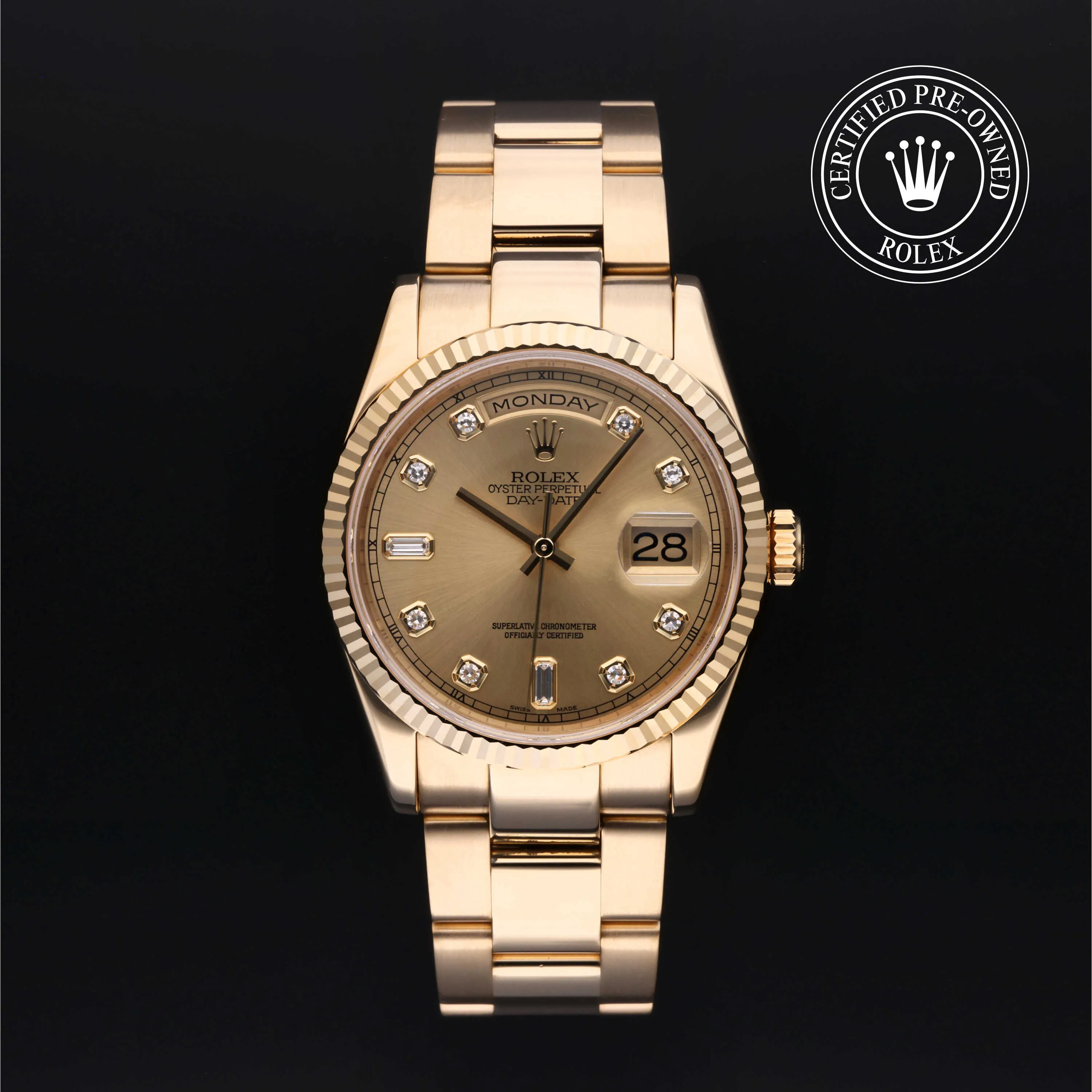 Rolex Day-Date 36 118238 36mm Yellow gold Champagne