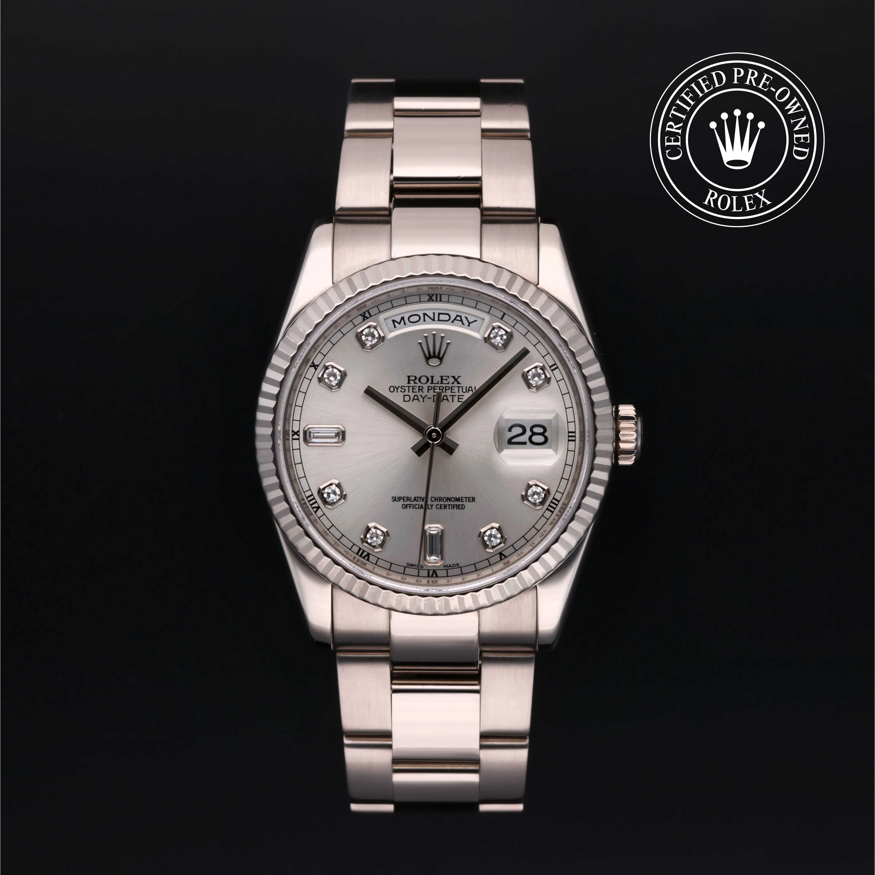 Rolex Day-Date 36 118239 36mm White gold Silver