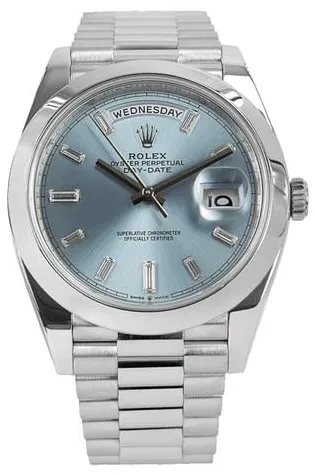 Rolex Day-Date 40 228206 40mm Platinum Blue