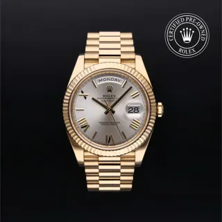 Rolex Day-Date 40 228238 Yellow gold Silver