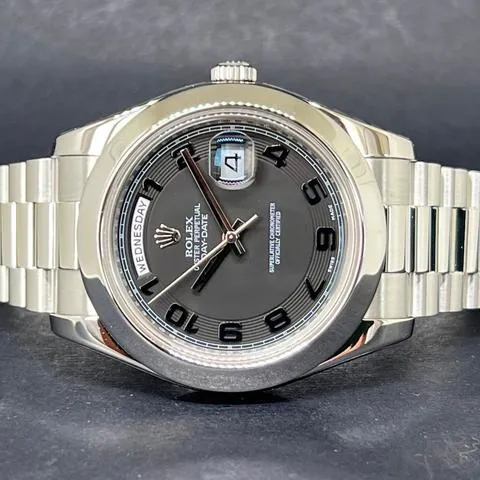 Rolex Day-Date II 218206 41mm Platinum Black