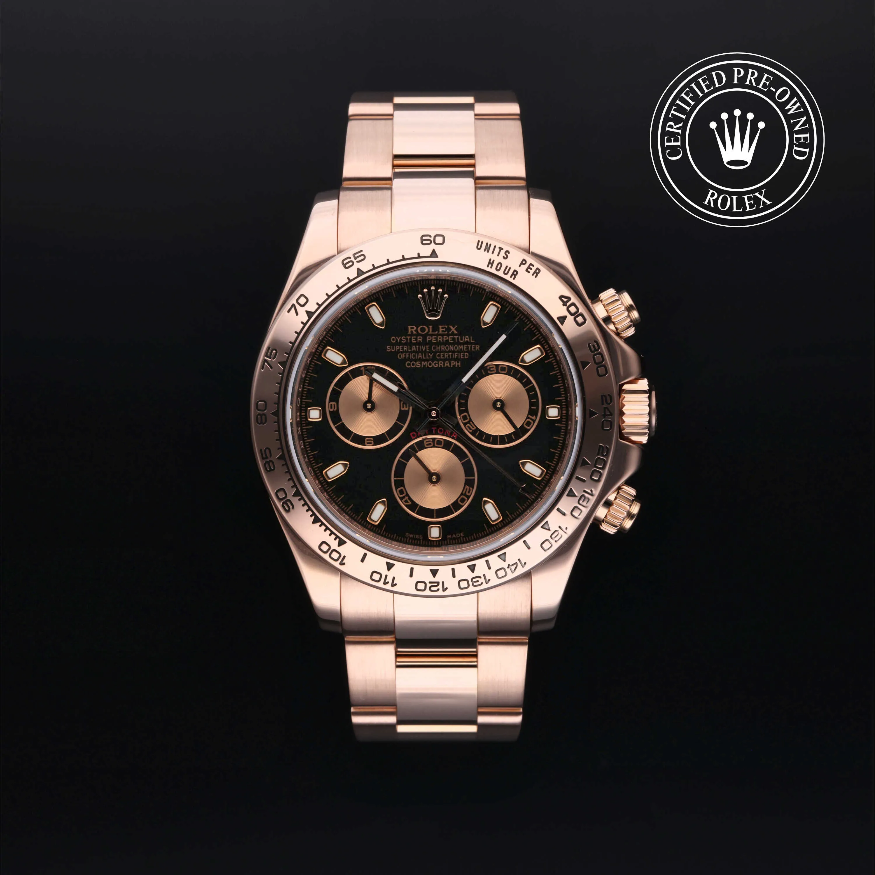 Rolex Daytona 116505 40mm Rose gold Black