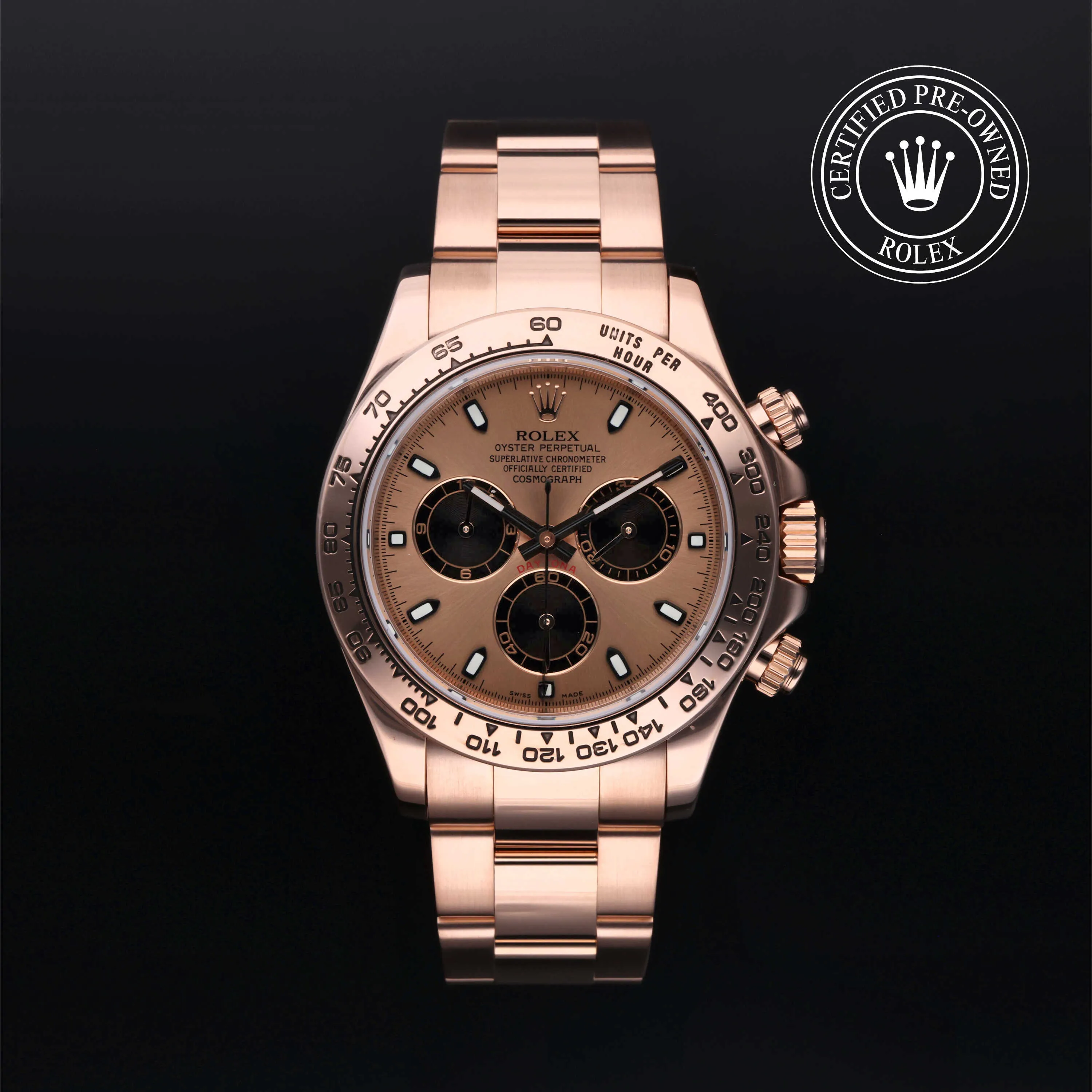 Rolex Daytona 116505 40mm Rose gold Black