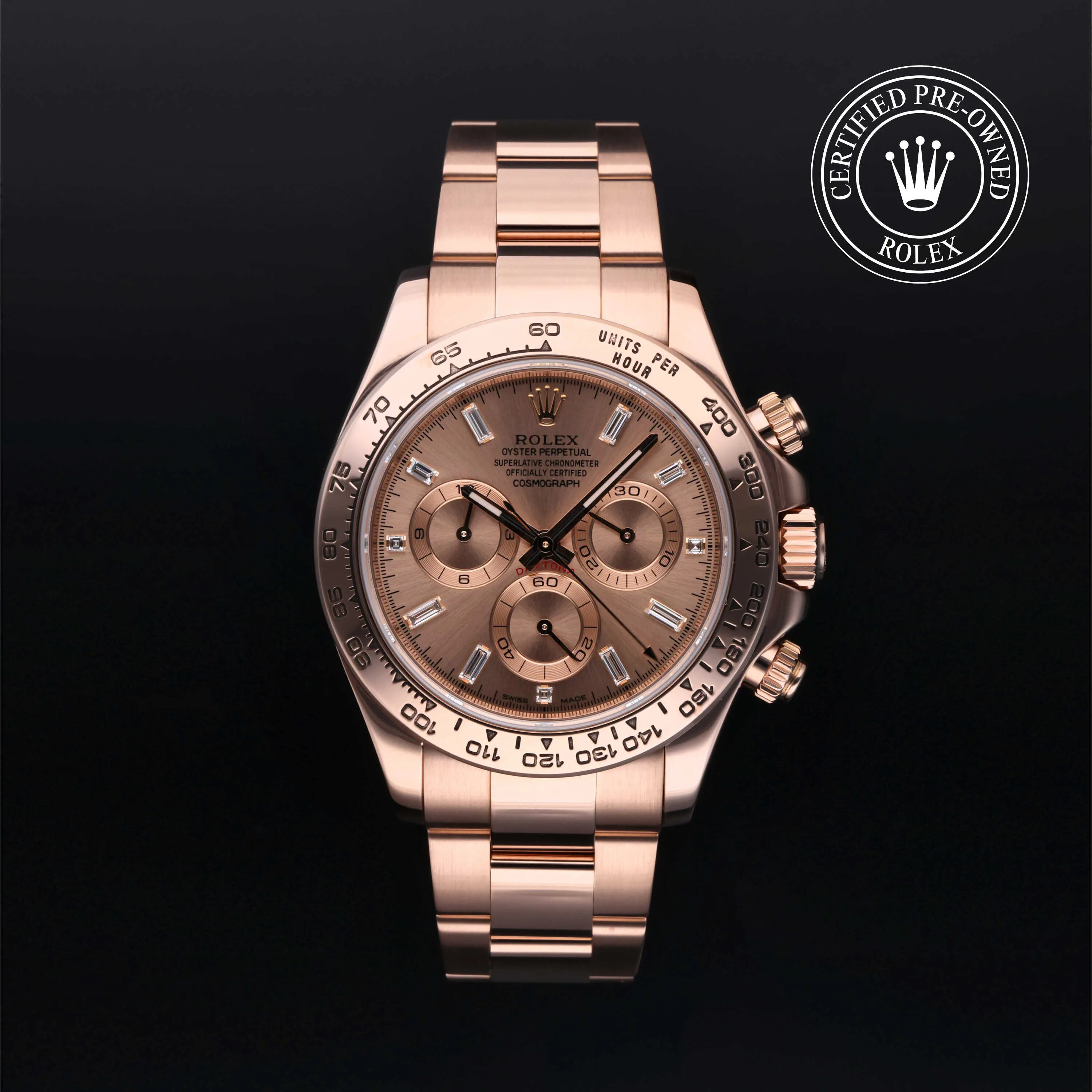 Rolex Daytona 116505 40mm Rose gold Diamond