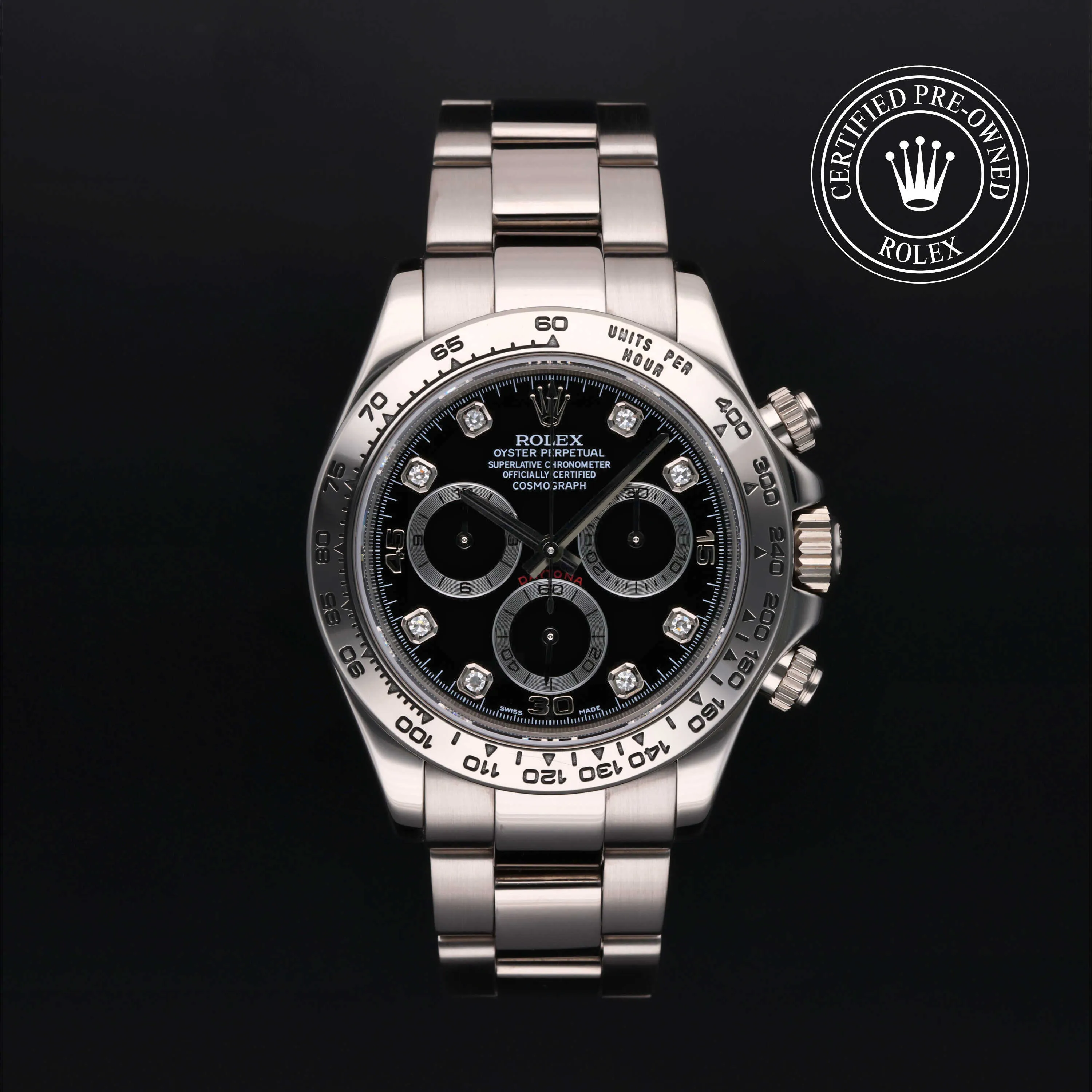 Rolex Daytona 116509 40mm White gold Black