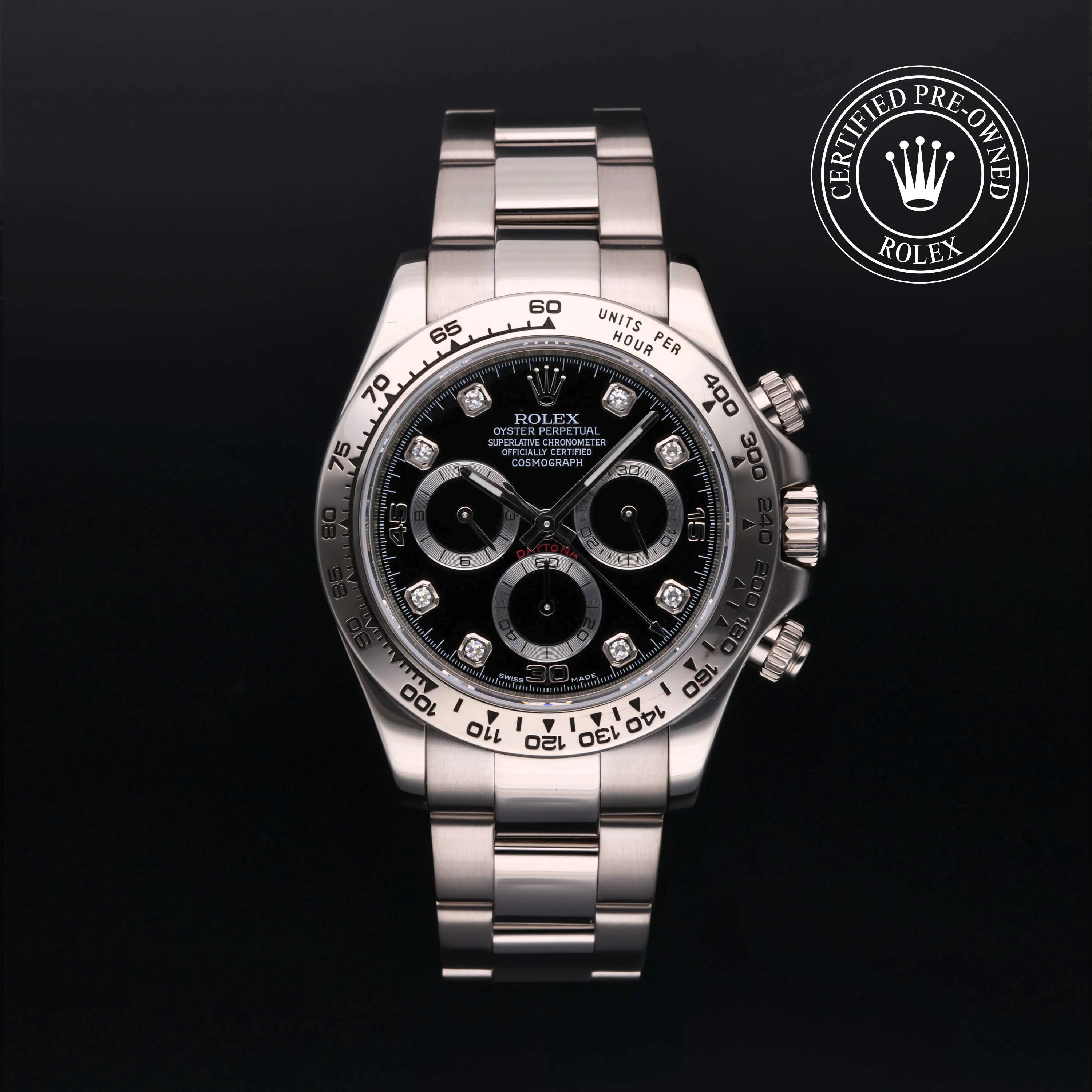 Rolex Daytona 116509 40mm White gold Black