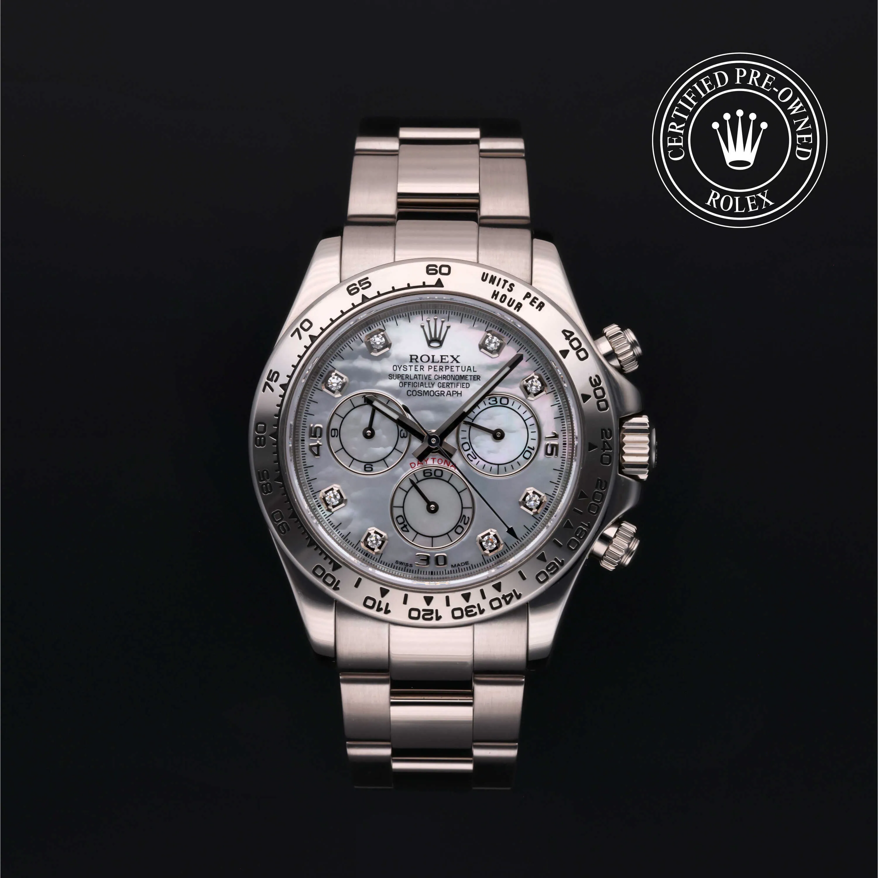 Rolex Daytona 116509 40mm White gold Mother-of-pearl