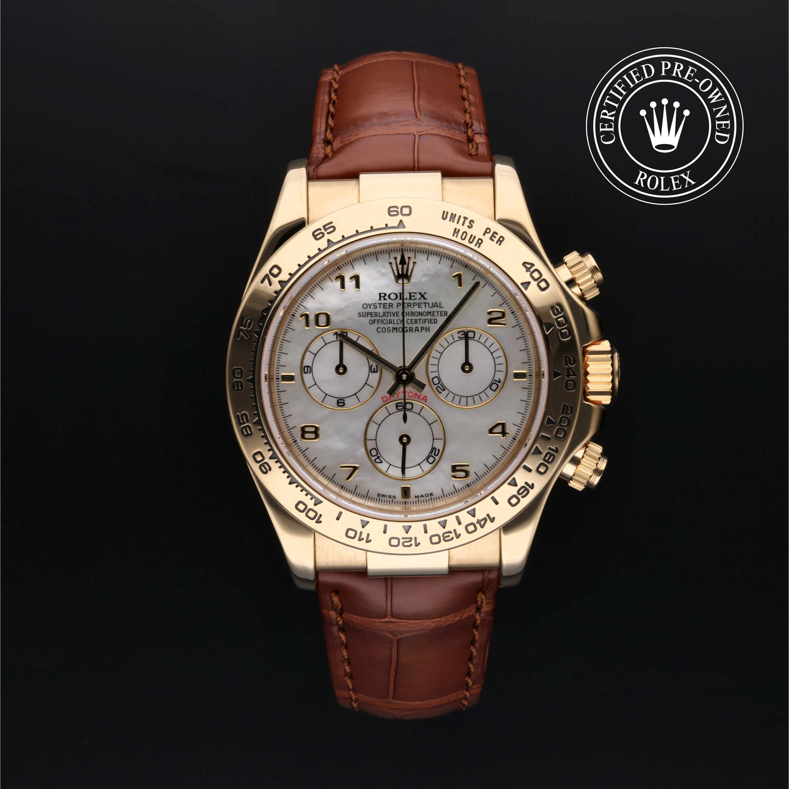 Rolex Daytona 116518 40mm Yellow gold Mother-of-pearl